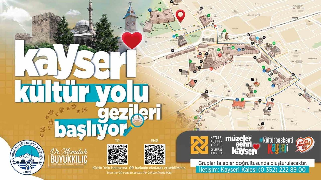 Kayseri kültür yolu gezileri yeniden başlıyor
