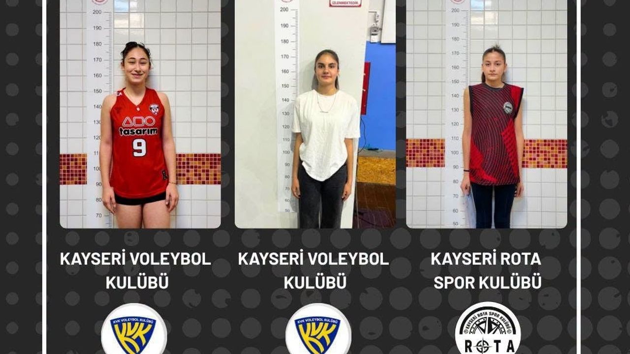 Kayseri’nin genç sultanları milli takım yolunda