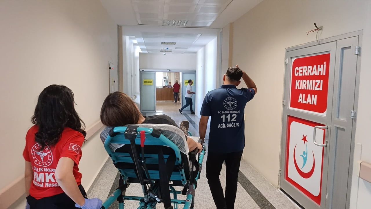 Kediye çarpmamak için manevra yapan otomobil şarampole yuvarlandı: 3 yaralı