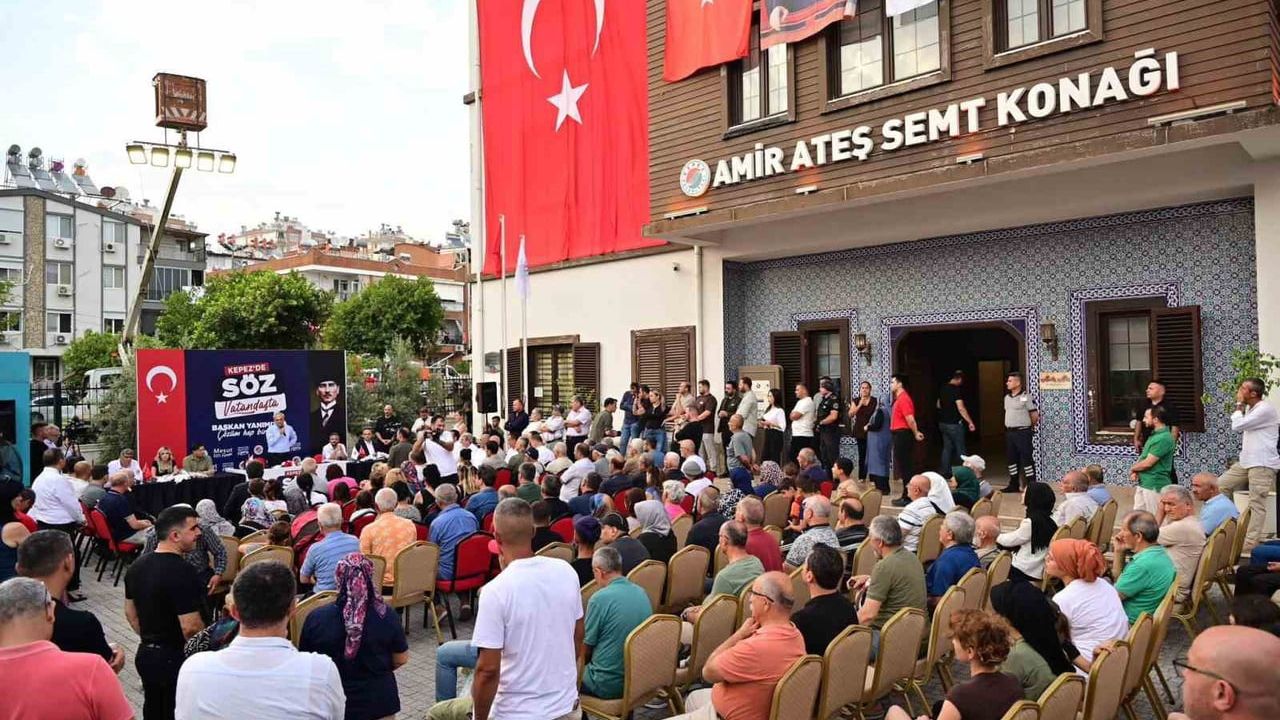 Kepez belediye başkanı Mesut Kocagöz Esentepe'de vatandaşlarla buluştu