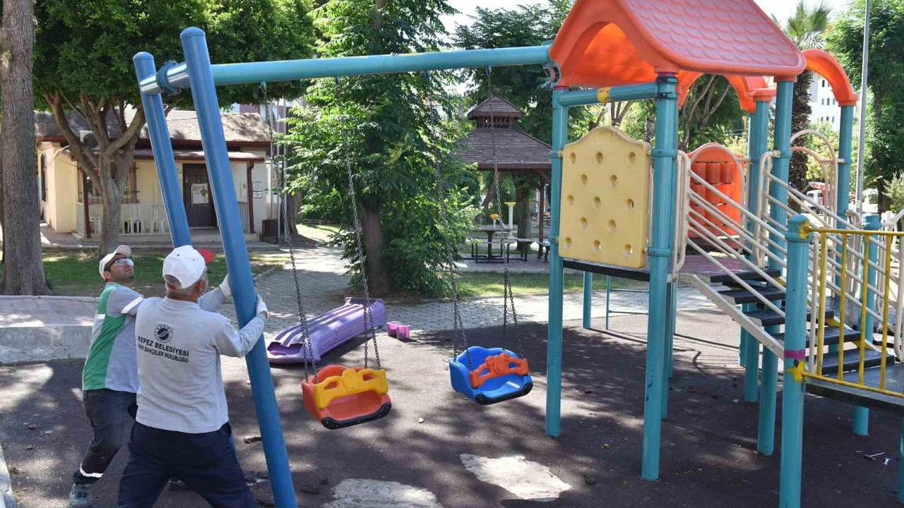 Kepez’den çocuklara güvenli oyun alanları