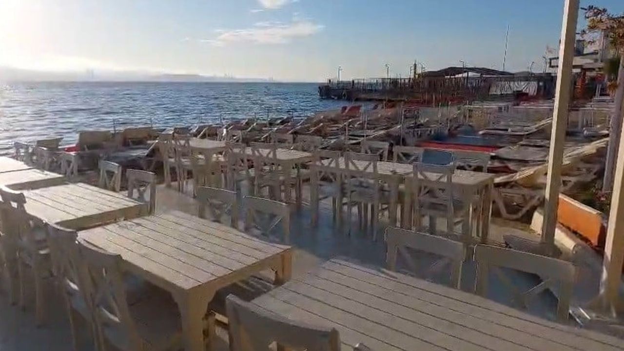 Kınalıada'da kıyı işgali gerginliği: resmi uyarılara rağmen masa ve sandalyeler yeniden konuldu