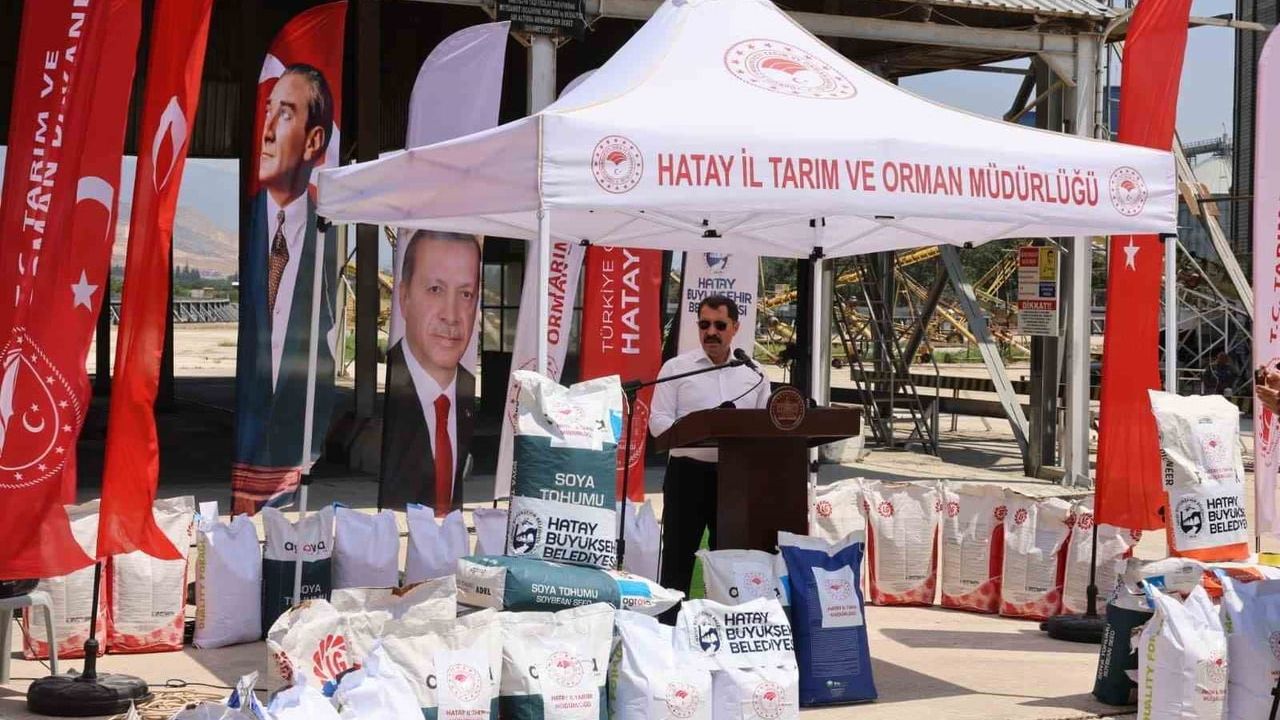 Kırıkhan’da 30 milyon liralık tohum desteği üreticilere dağıtıldı
