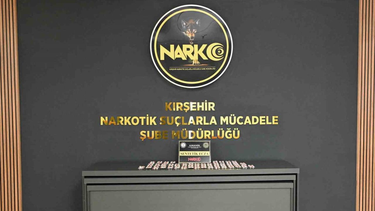 Kırşehir'de 551 sentetik hap ele geçirildi, 3 kişi tutuklandı