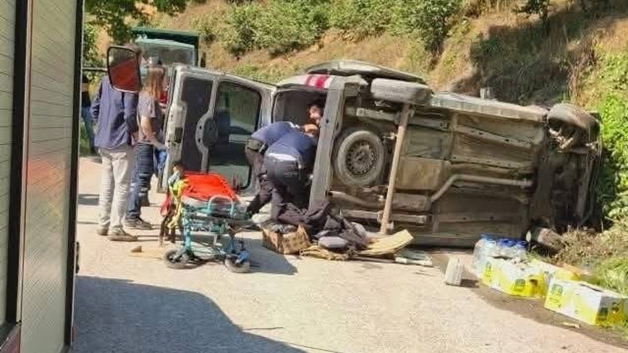 Kocaali'de otomobil su kanalına düştü: 1 kişi yaralandı
