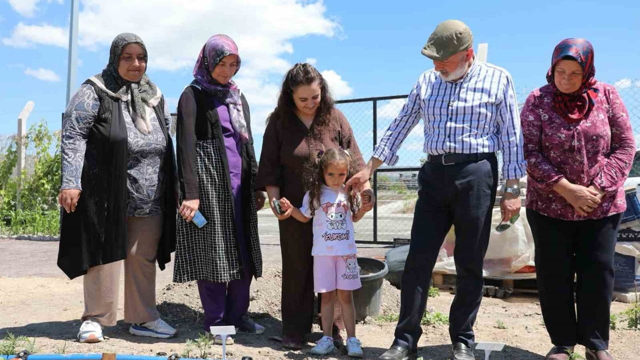 Kocasinan'da şehir merkezinde tarım: kadın kooperatifinin 60 bin fide projesi