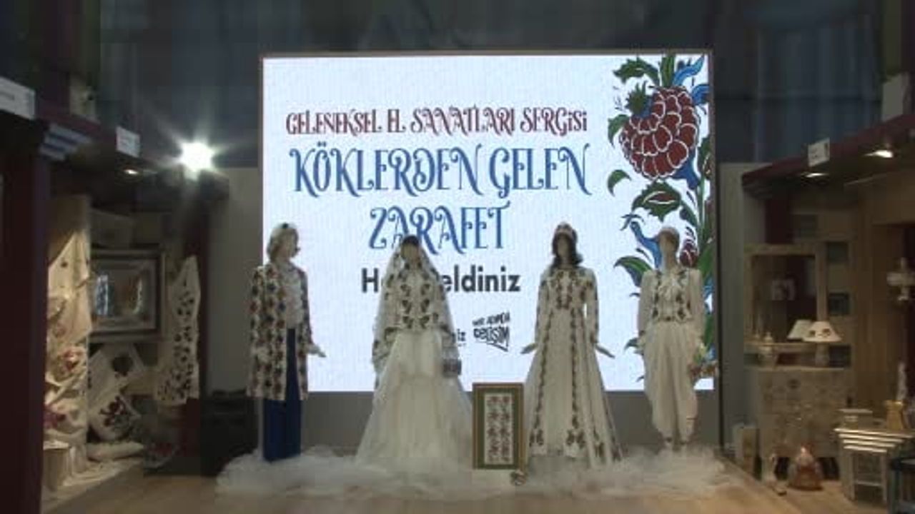 Köklerden Gelen Zarafet sergisi: Gaziosmanpaşa'da 4 binin üzerinde el emeği eser