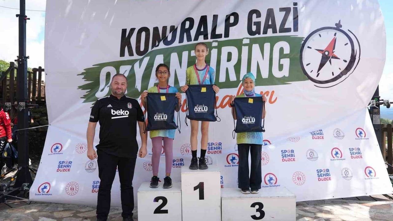 Konuralp antik kentinde oryantiring yarışması gerçekleştirildi