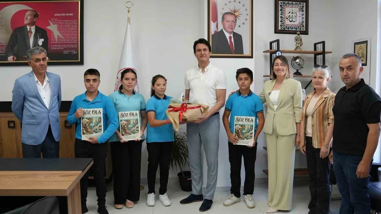 Köyceğiz Ortaokulu dijital dergi yarışmasında il üçüncüsü oldu