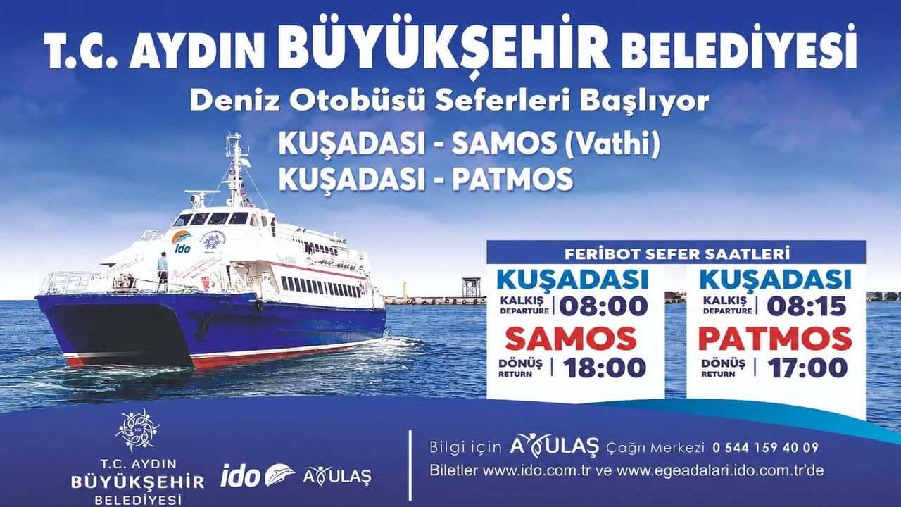 Kuşadası'ndan Samos ve Patmos'a deniz otobüsü seferleri başladı