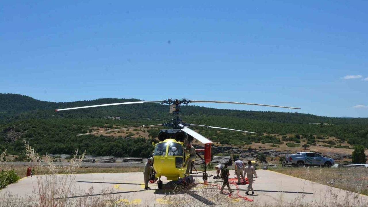 Kütahya'da orman yangını tatbikatı