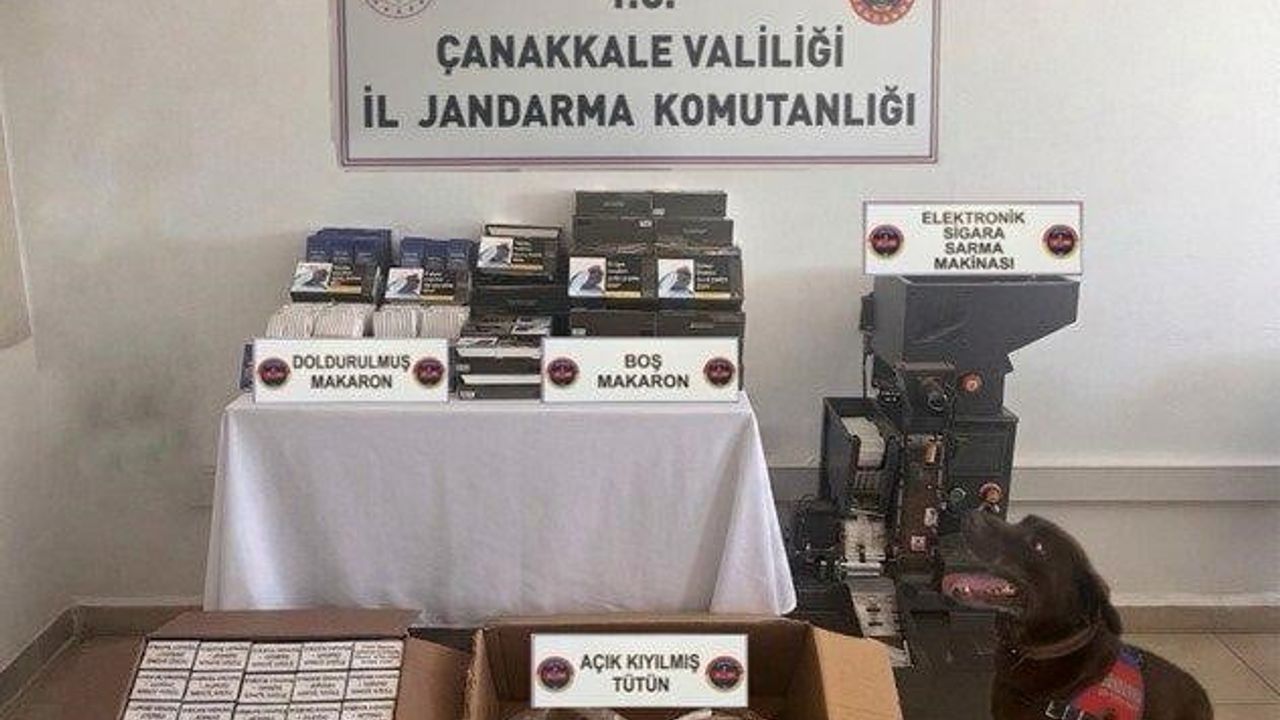 Lapseki’de kaçakçılık operasyonu