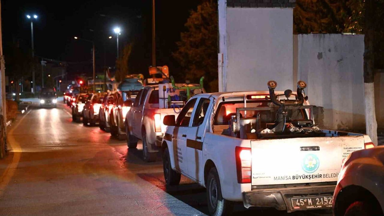 Manisa Büyükşehir'den sivrisinek mücadelesi: 17 ilçede 7/24 ilaçlama