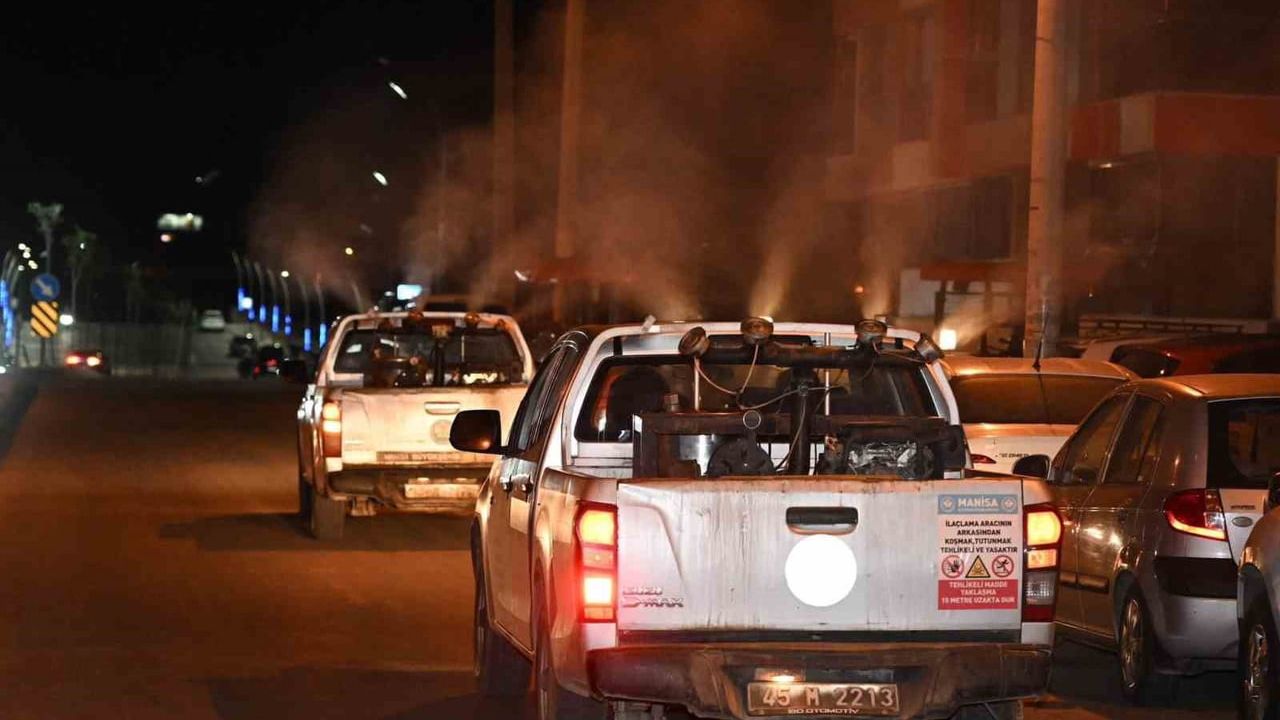 Manisa’da yaz öncesi haşere mücadelesi: 17 ilçede gece gündüz ilaçlama