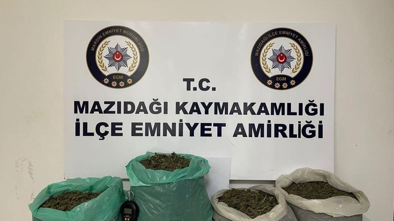 Mardin'de Mazıdağı'nda 4 kilo 636 gram uyuşturucu ele geçirildi: 2 gözaltı