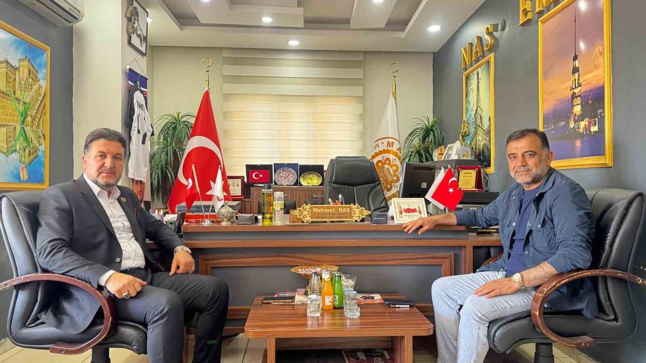 Mardin TSO Başkan Adayı Veysi Duyan, Muhtarlar Federasyonu Başkanı Mehmet Nas ile Görüştü