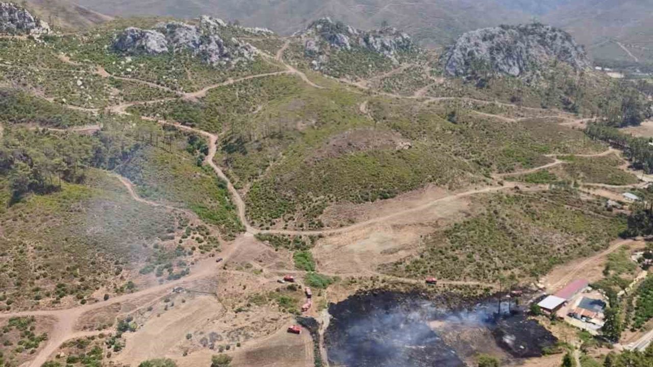 Marmaris Asparan yangını kontrol altına alındı; valilikten insan kaynaklı uyarı