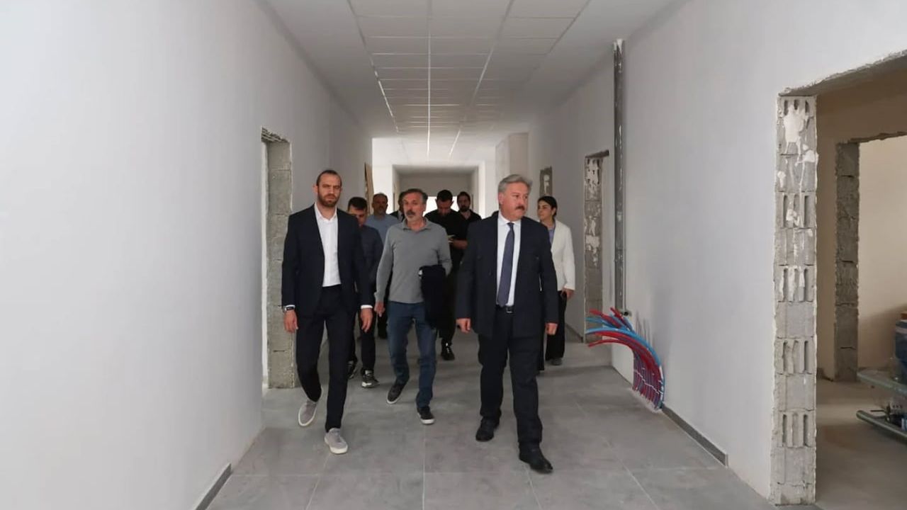 Melikgazi'de Sevim-Selahattin Metin İlkokulu inşaatında sona yaklaşıldı