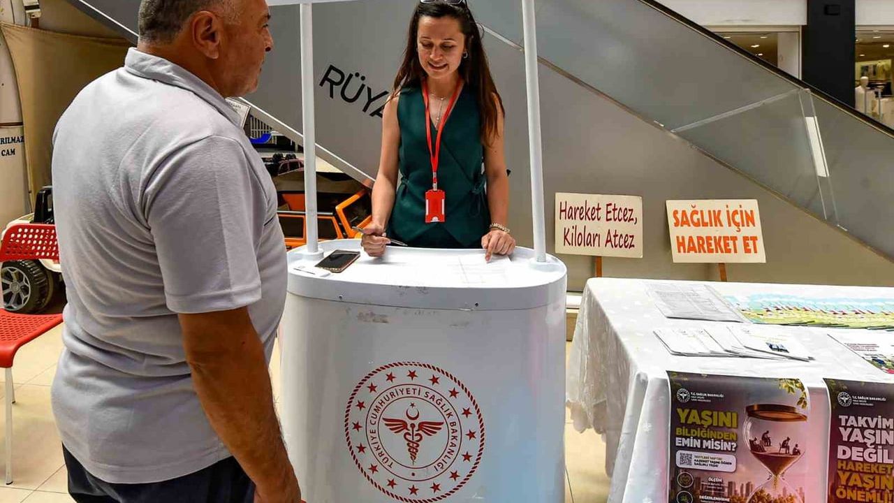Menteşe'de 'Hareket Yaşını Öğren, Sağlıklı Yaşa' Kapsamında Fiziksel Aktivite Ölçümü Etkinliği
