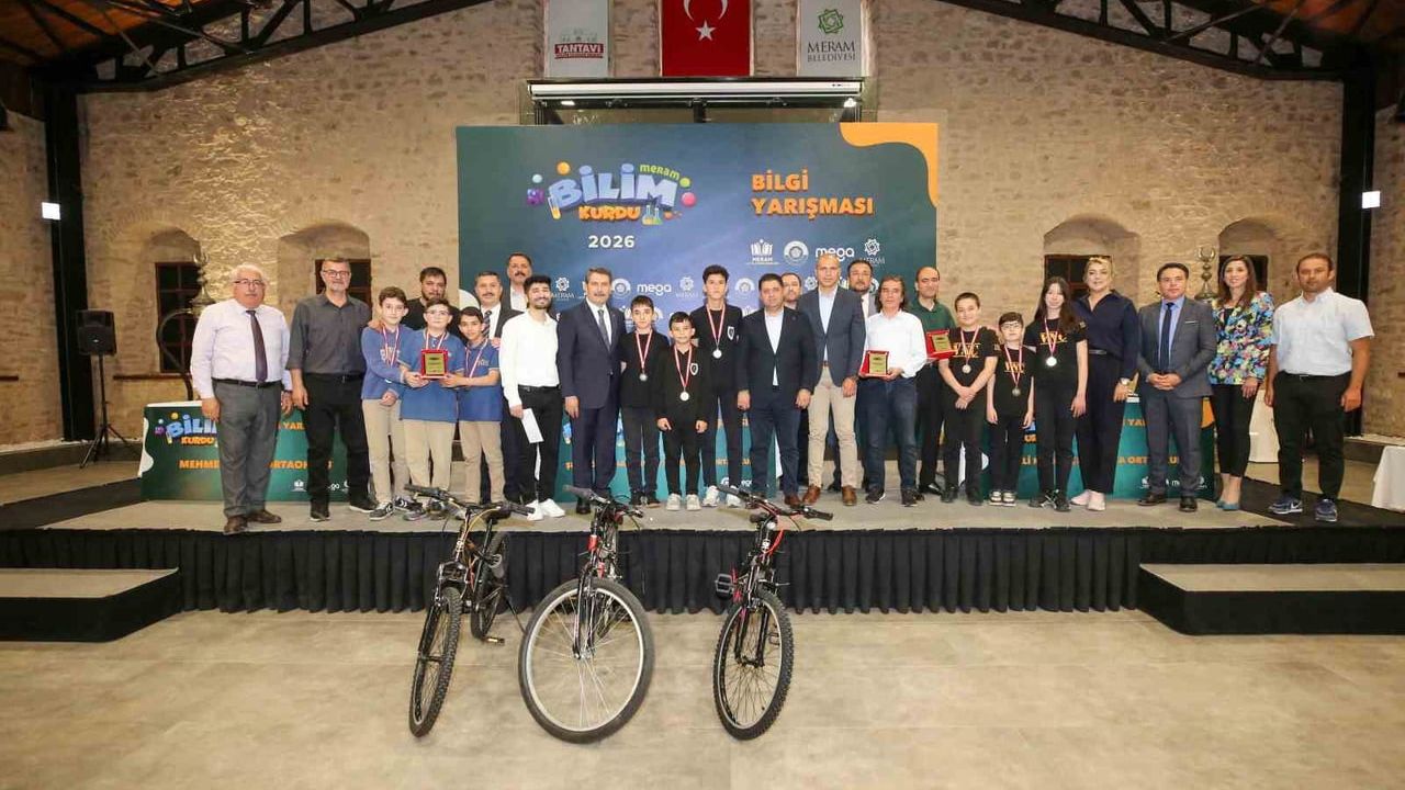Meram'da MEGA kapsamında 'Bilim Kurdu Dergisi Bilgi Yarışması' finali: Mehmet Beğen Ortaokulu birinci