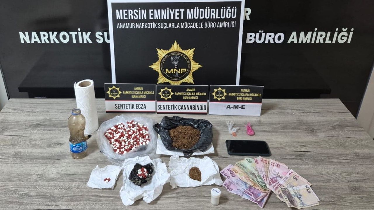Mersin Anamur'da uyuşturucu operasyonu: V.O. tutuklandı