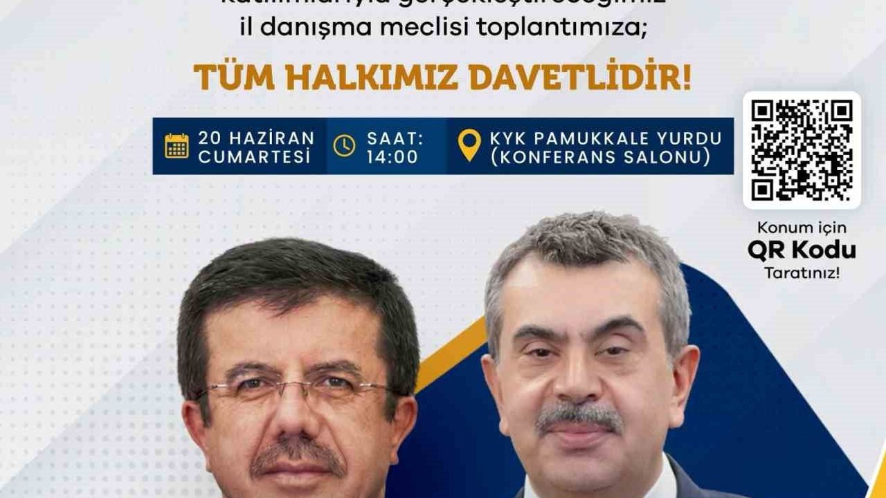 Milli eğitim bakanı Yusuf Tekin Denizli'de il danışma meclisi toplantısına katılacak
