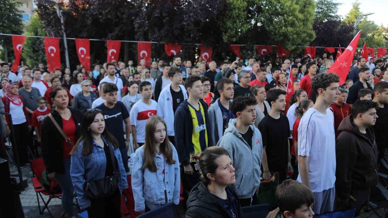 Milli maç heyecanı Edirne'de yaşandı