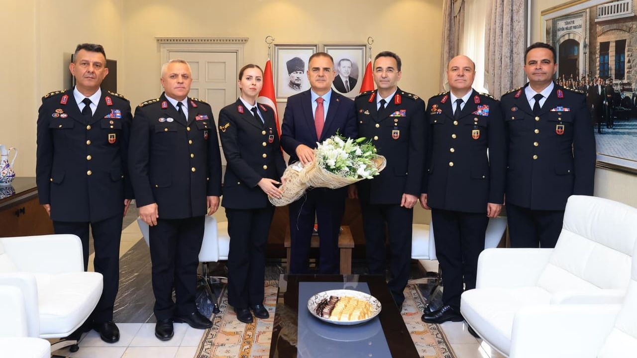 Muğla valisi Akbıyık jandarmayı ağırladı
