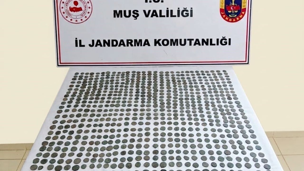 Muş’un Bulanık ilçesinde 749 Bizans dönemi bronz sikke ele geçirildi