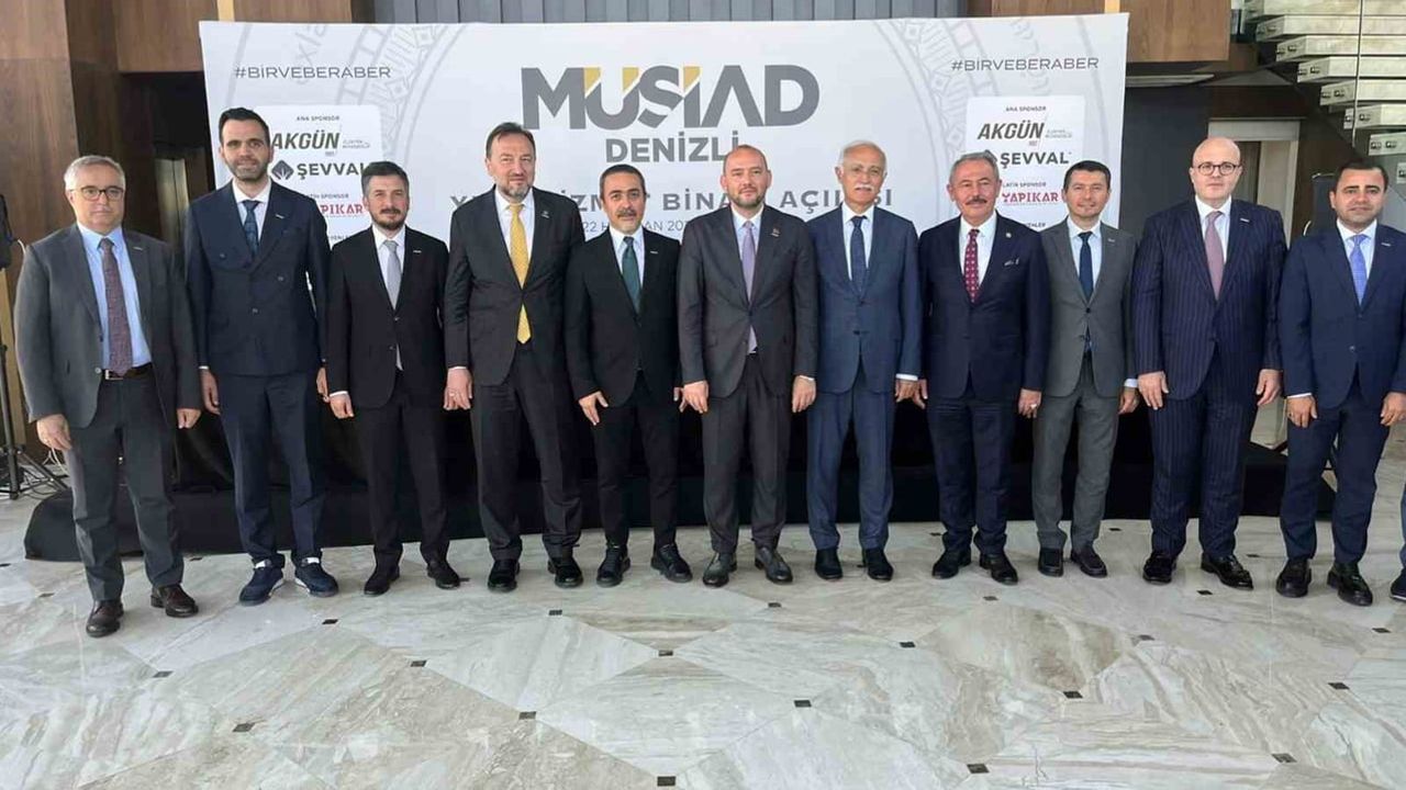 MÜSİAD Muğla, Denizli şubesinin yeni hizmet binası açılışına katıldı
