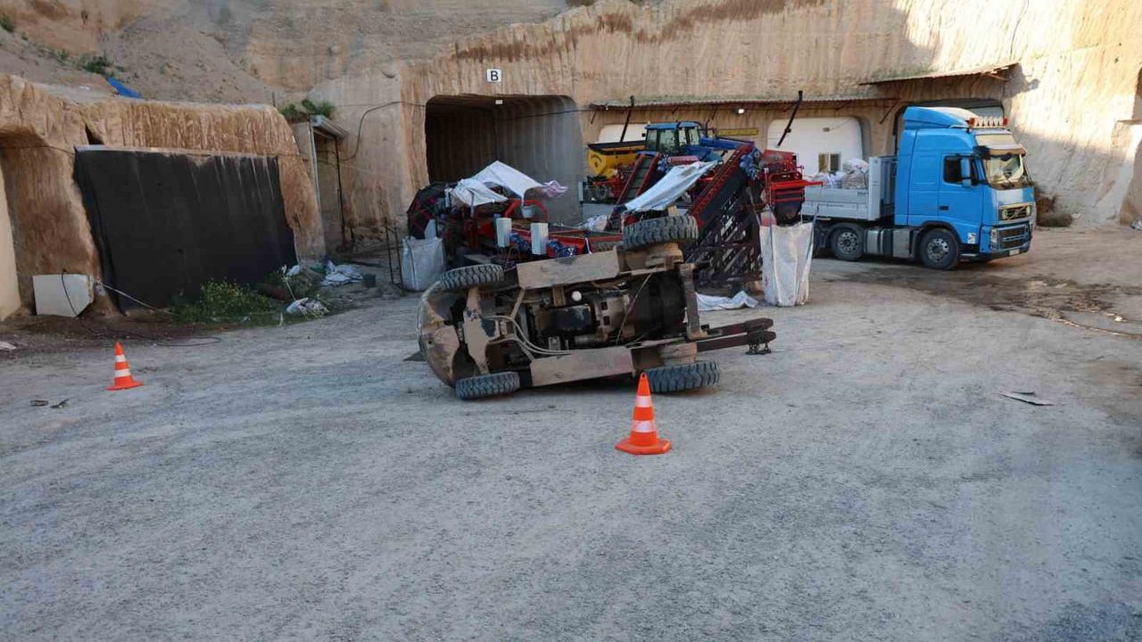 Nevşehir’de devrilen forkliftin altında kalan genç hayatını kaybetti