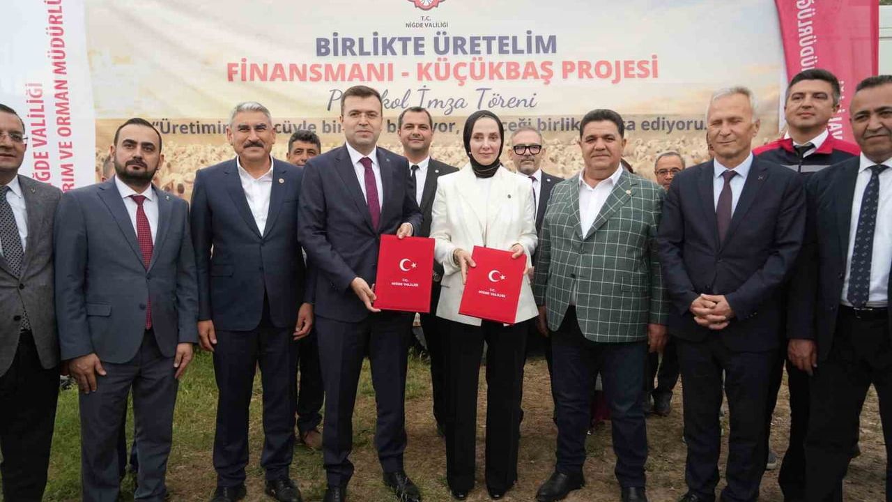 Niğde'de küçükbaş hayvancılığa faizsiz destek: 'Birlikte Üretelim Finansmanı-Küçükbaş Projesi' başlatıldı