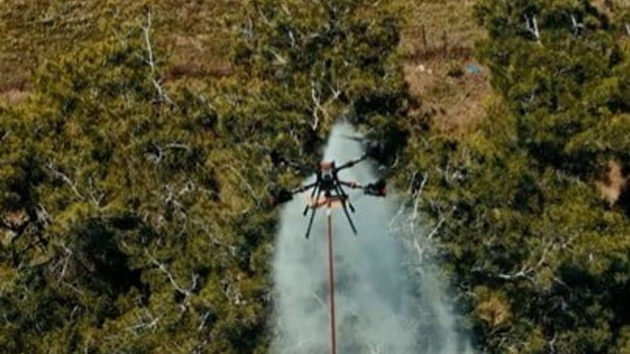 OGM'nin Adana'daki yangında ilk kez kullanılan dron sistemi başarıyla test edildi