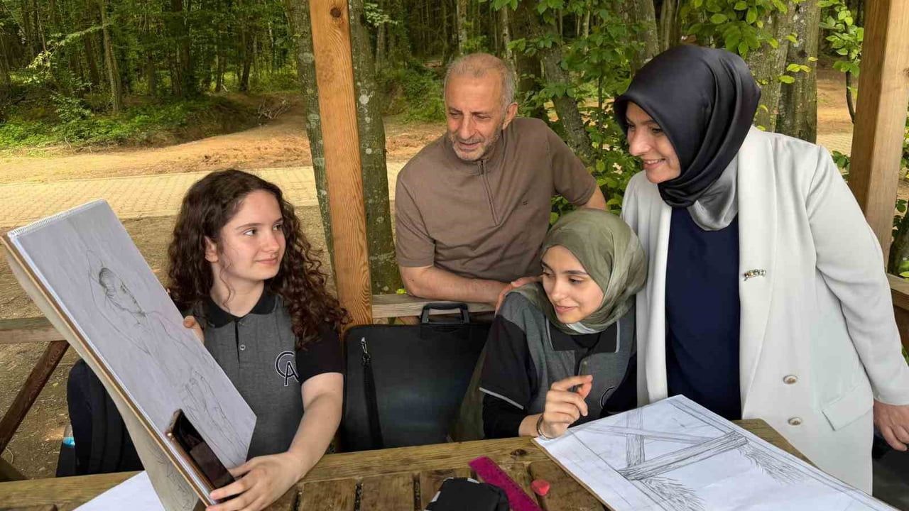 Öğrenciler sanatı doğa ile buluşturdu