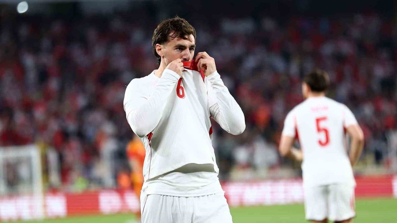 Orkun Kökçü, Kuzey Makedonya maçında A Milli formayla 4. golünü kaydetti
