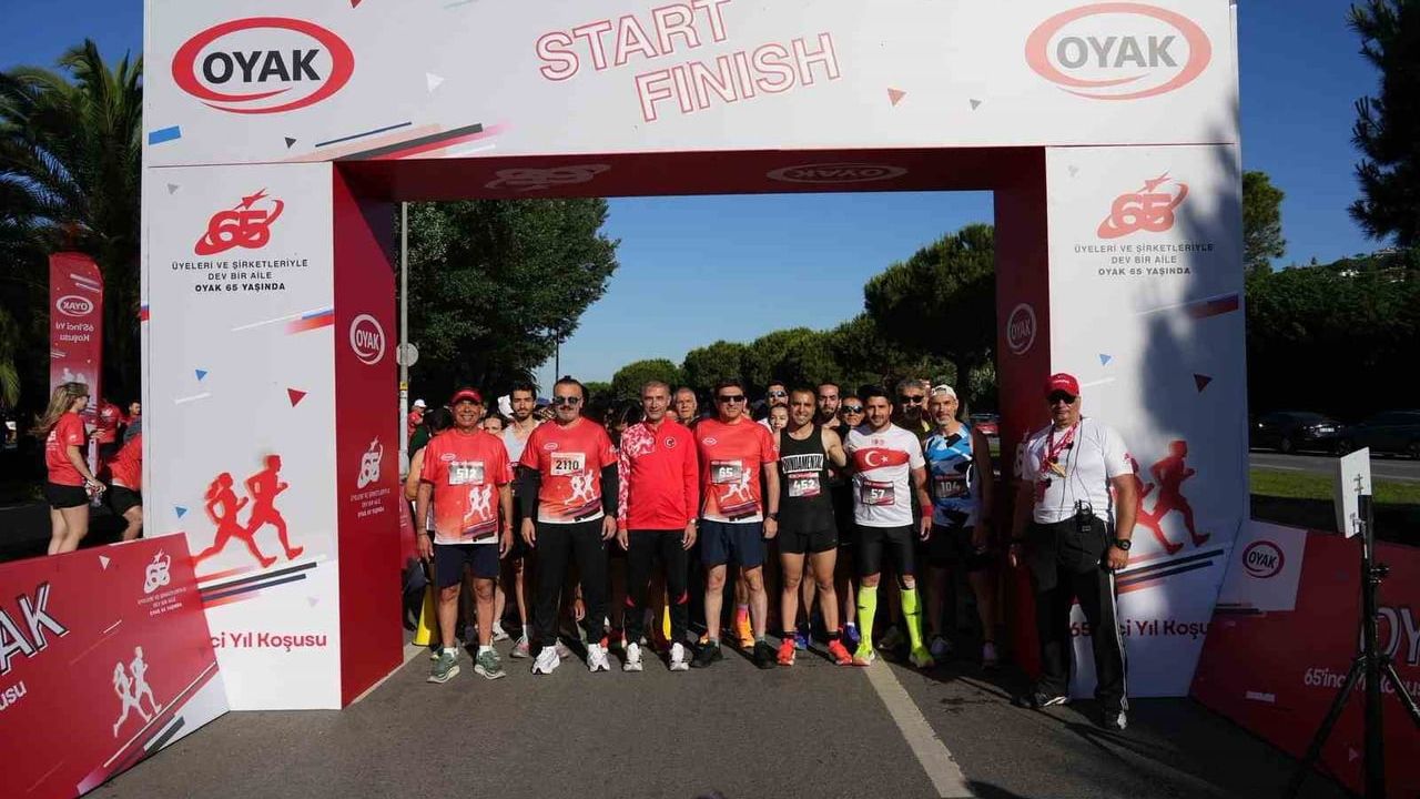 OYAK’ın 65’inci yılı dragos sahilinde koşuyla kutlandı