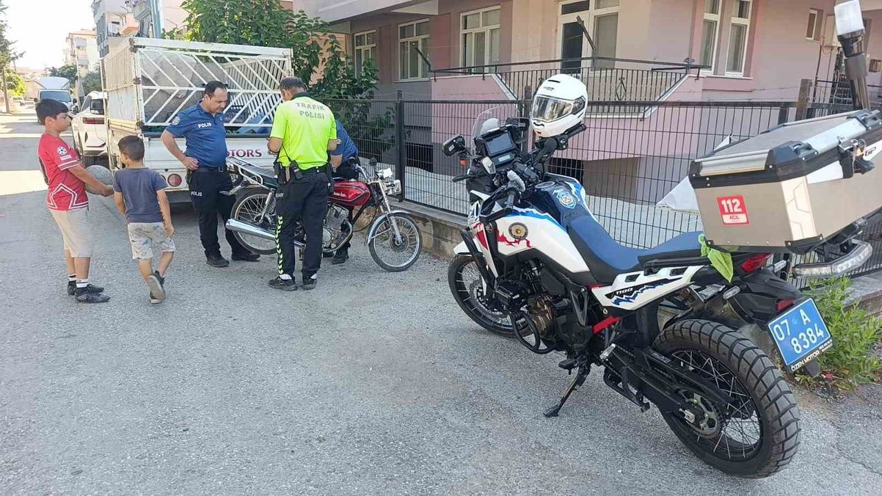 Polisi karşısında görünce motosikleti bırakıp kaçtı: motosiklette haciz ve 49 bin 965 TL ceza