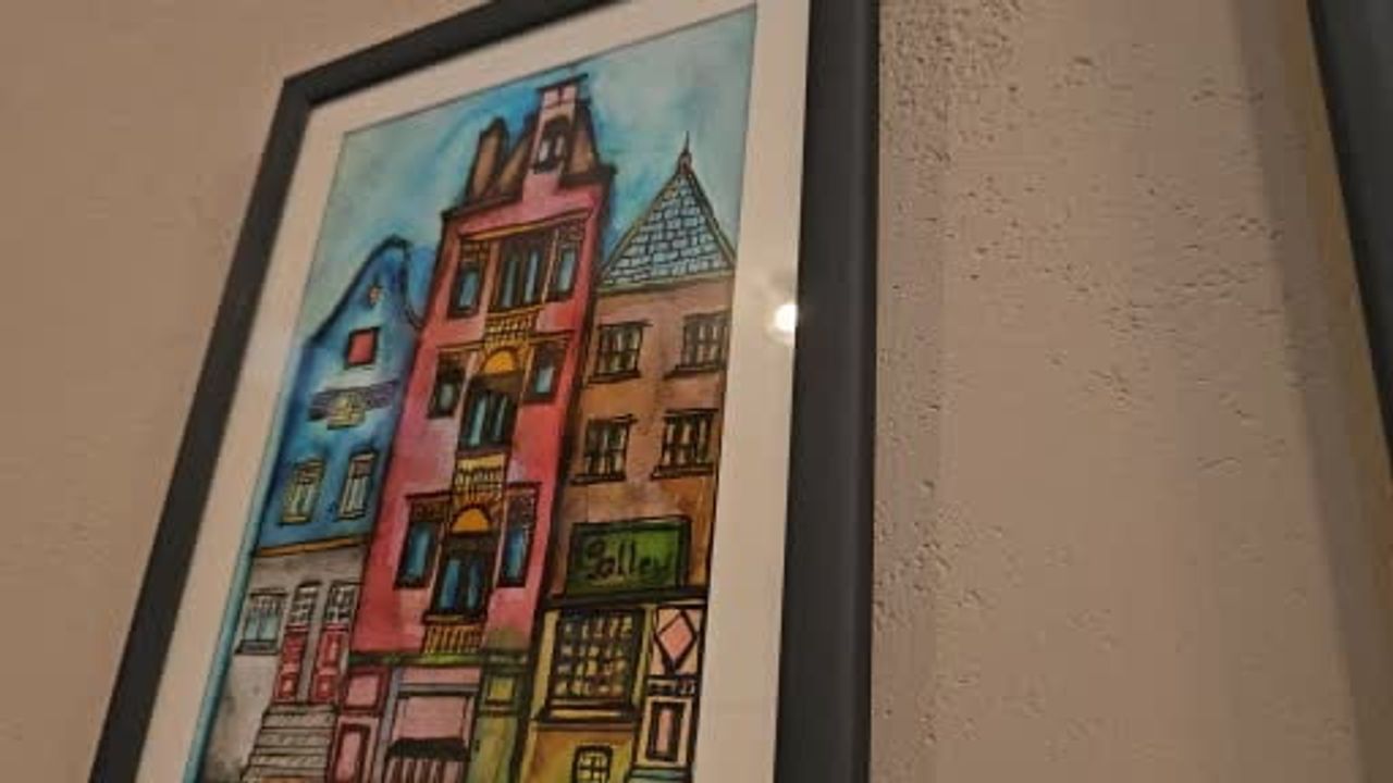 Renk ve İz Resim Sergisi öğrencilerin hayallerini tuvale taşıdı