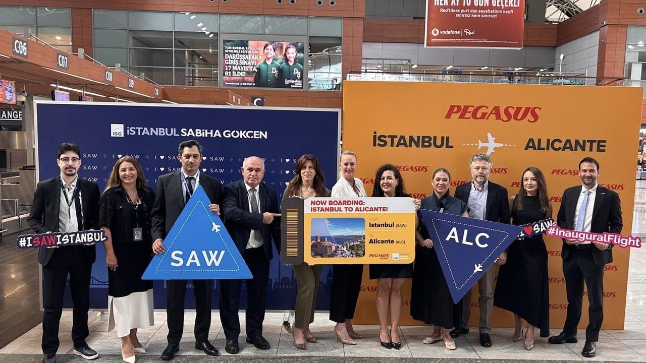 Sabiha Gökçen’in ağı İspanya'nın Alicante hattı ile genişliyor