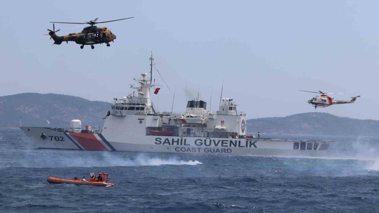 Sahil Güvenlik Komutanlığı’nın Deniz Aslanı-2026 tatbikatında ikinci senaryo başarıyla tamamlandı