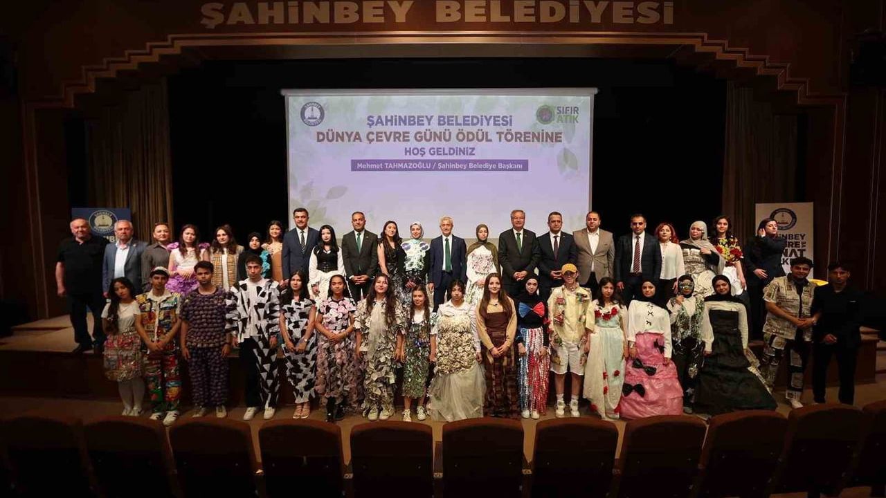 Şahinbey Belediyesi, Dünya Çevre Haftası’nda çevreci okulları ödüllendirdi