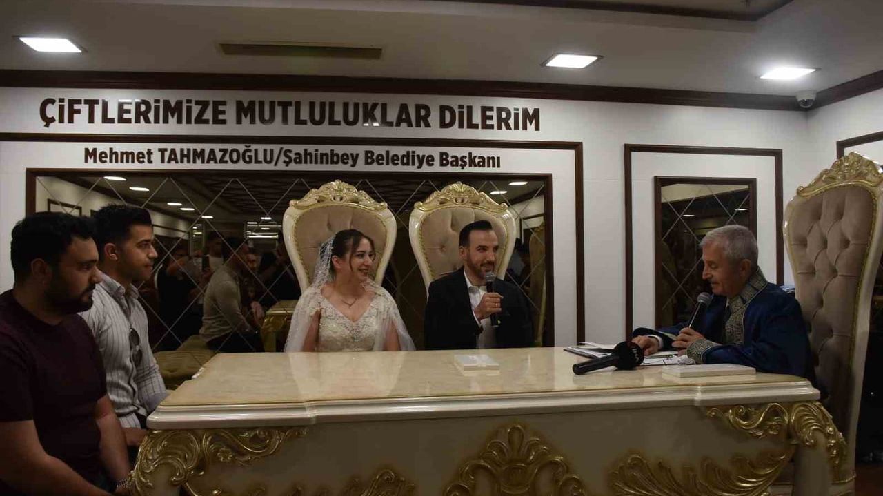 Şahinbey'de 26.06.2026'de 126 çift evlendi