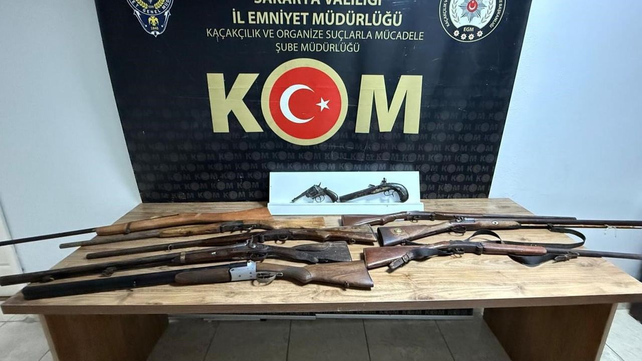 Sakarya'da silah kaçakçılığı operasyonu: 1 gözaltı