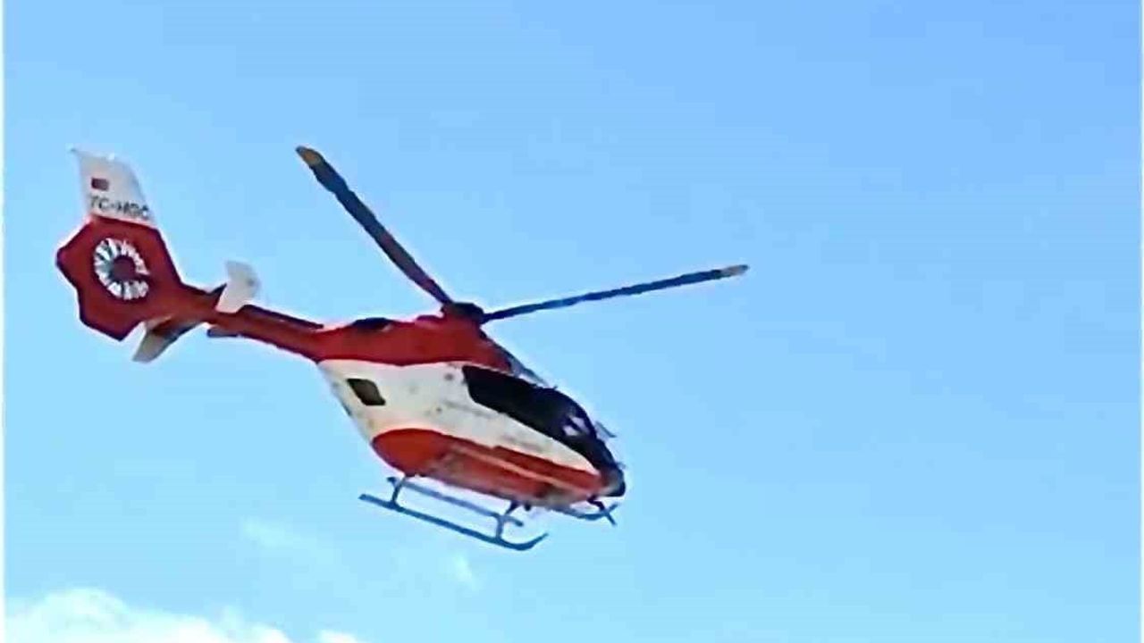 Samsun ambulans helikopteri hidrosefali tanılı hastayı iller arası İstanbul nakline taşıdı