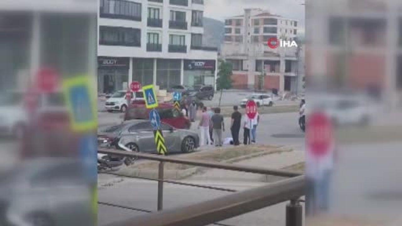 Samsun'da motosiklet kazası: 1 yaralı