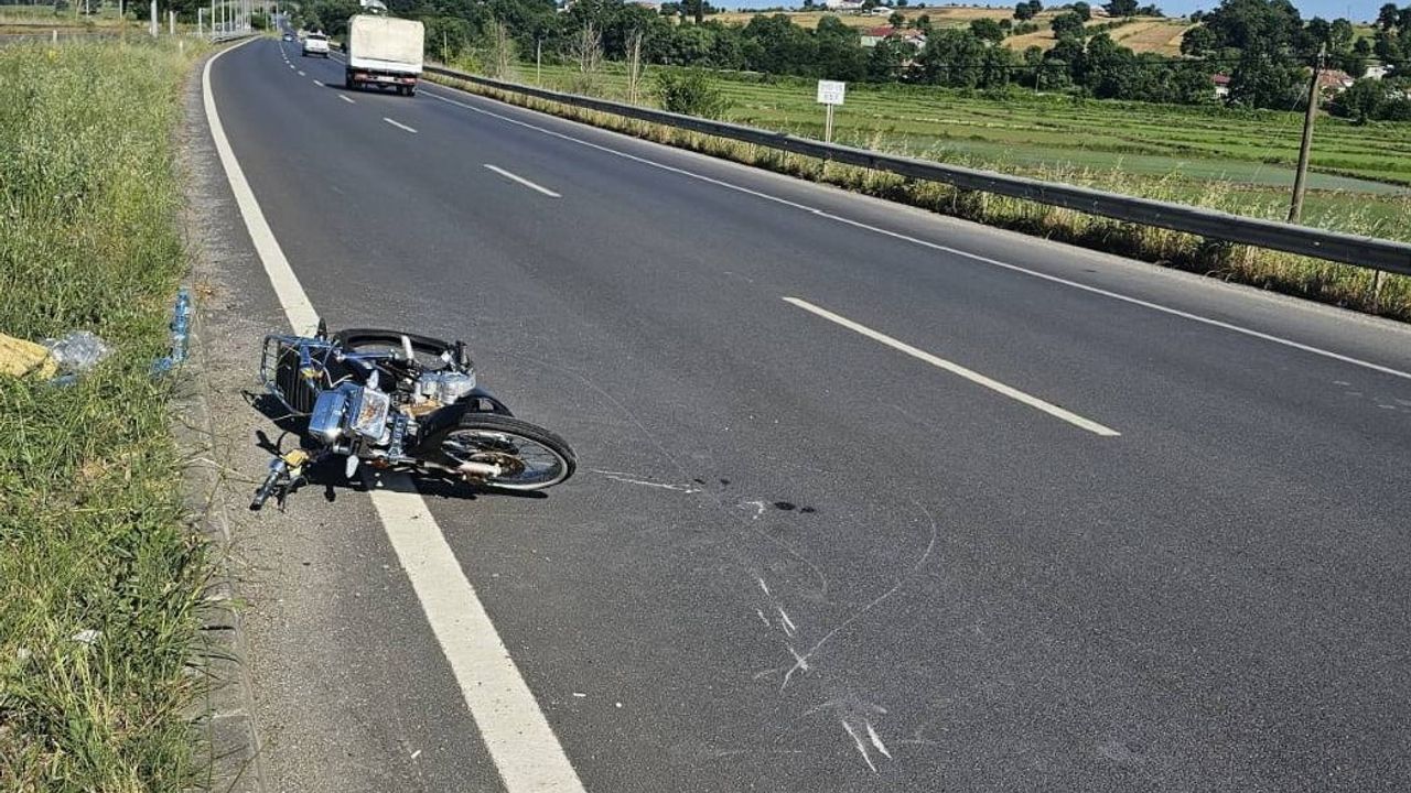 Samsun’da motosiklet kazasında 2 yaralı