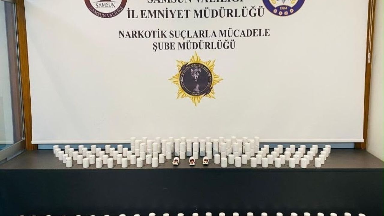 Samsun'da narkotik operasyonu: 11 bin 650 adet sentetik ecza ele geçirildi