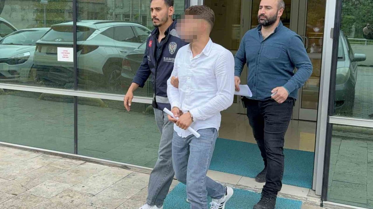 Samsun'da tartıştığı kişiyi darbedip havaya ateş açtığı iddia edilen şüpheli tutuklandı