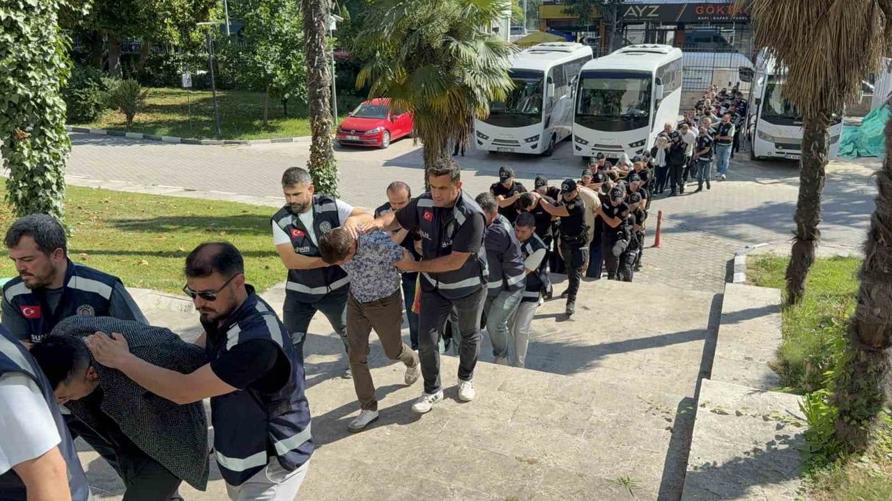 Samsun merkezli yasa dışı bahis operasyonunda 27 kişi adliyeye sevk edildi