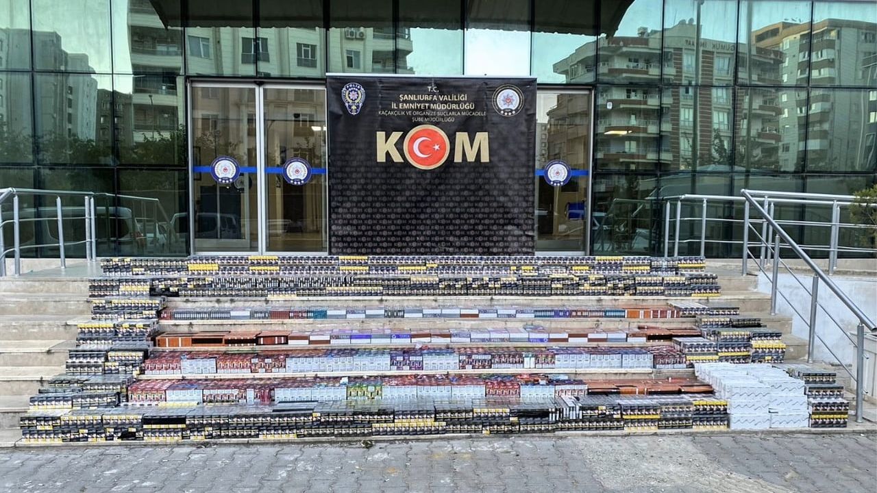 Şanlıurfa'da 3 milyon 700 bin lira değerinde kaçak sigara ele geçirildi